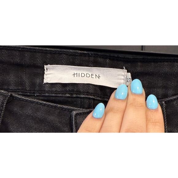 HIDDEN Jeans; Seamed High Waist Flare Jeans - Picture 3 of 7